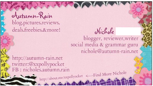 My Blogger Card