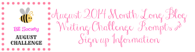 August Writing Challenge with @TheBESociety Prompts & Signup Info