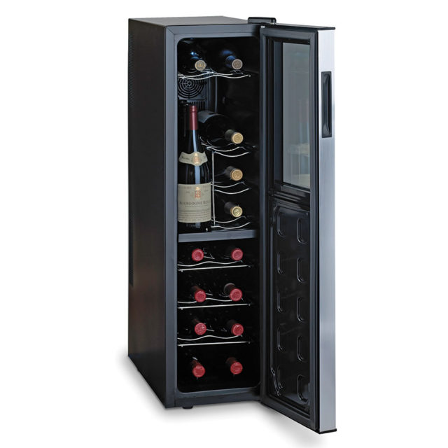 Holiday Gift Guide Review: Wine Fridge from hammacher schlemmer #review #sponsored #holidaygiftguide