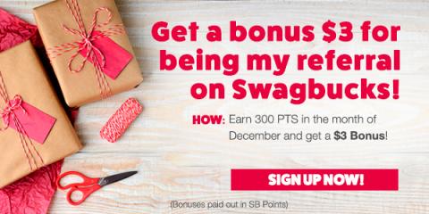 Get $3 when you sign up for Swagbucks in December (US) #sponsored #swagbucks